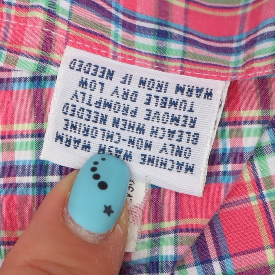 폴로 랄프로렌 핑크 코튼 체크셔츠 상품이미지10