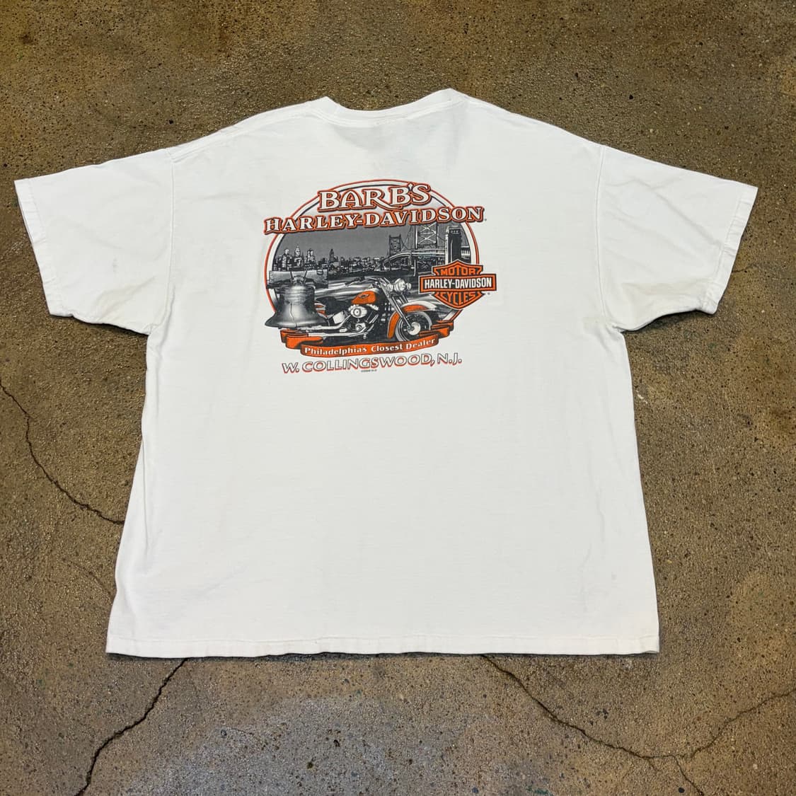 미국 빈티지 할리데이비슨 빅로고 반팔티 상품이미지6