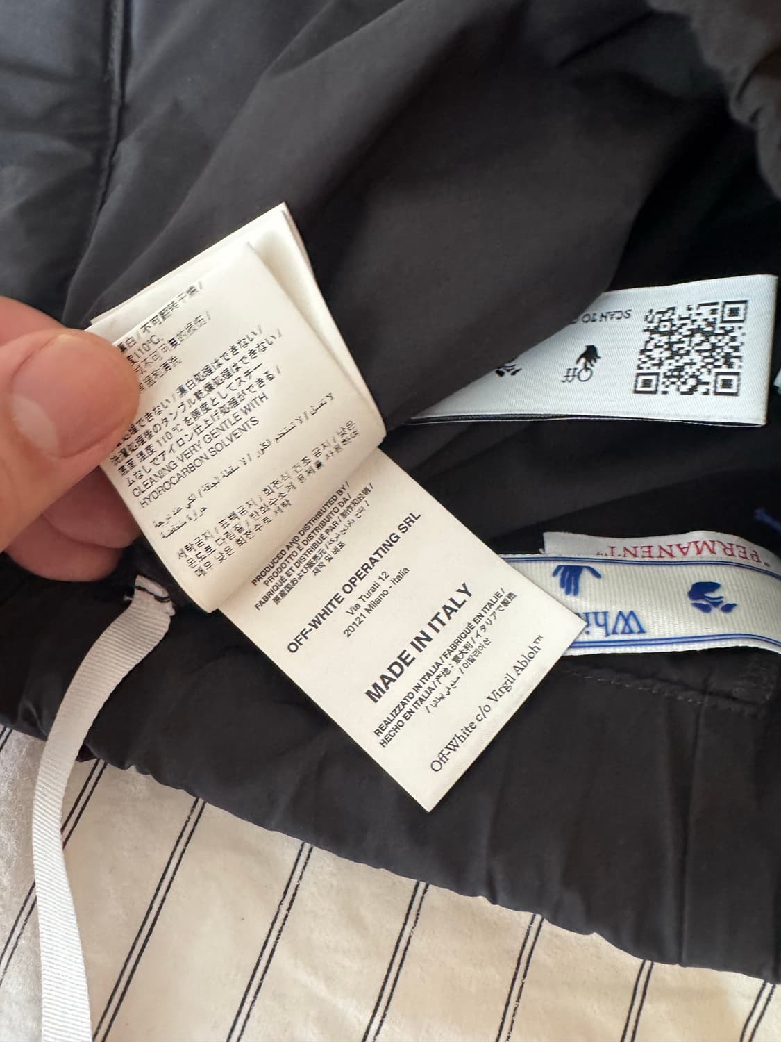 (32인치/새상품) Off-White 카고 쇼츠 블랙 택보유 상품이미지6