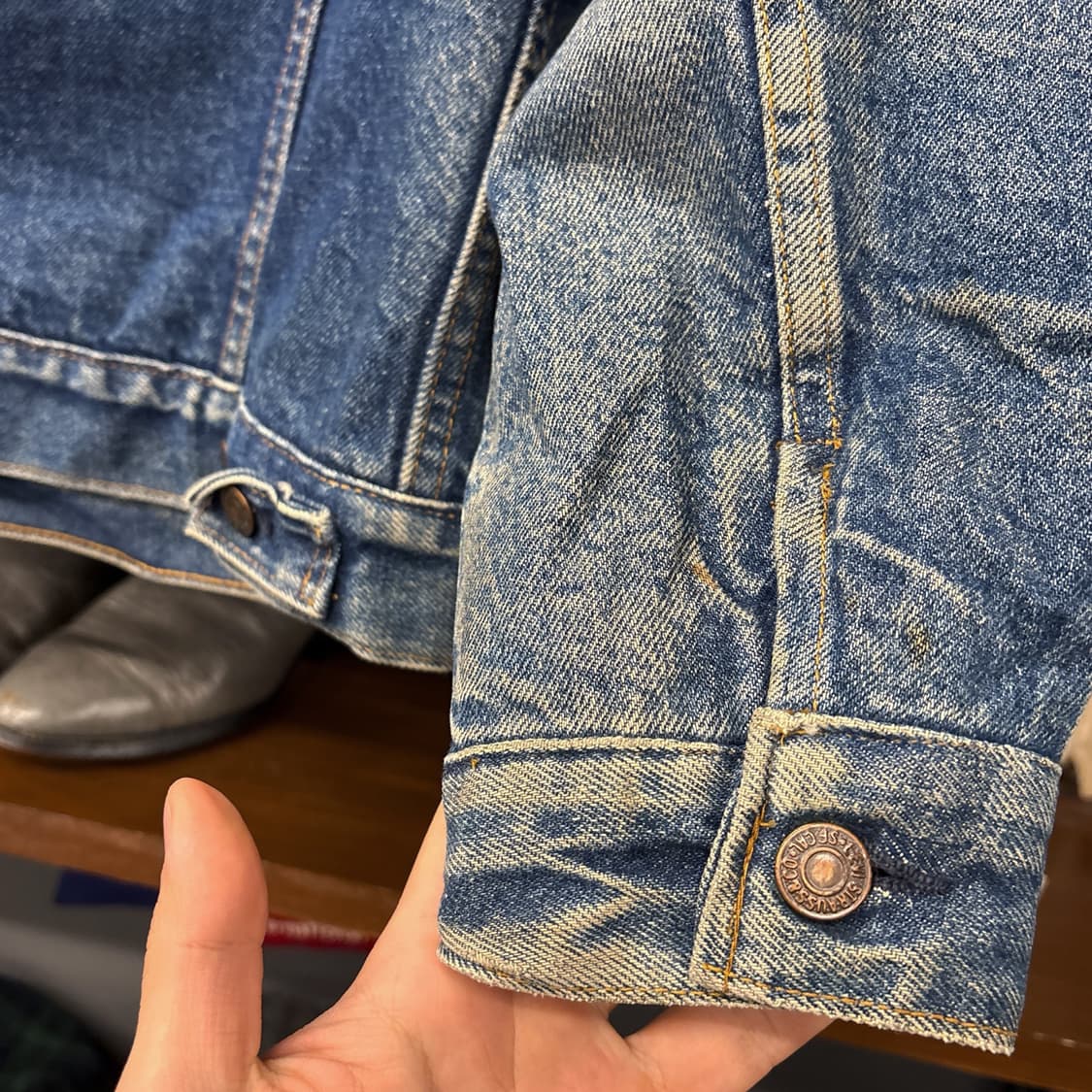 00s 리바이스 블랭킷 라이닝 데님 트러커 자켓 상품이미지6