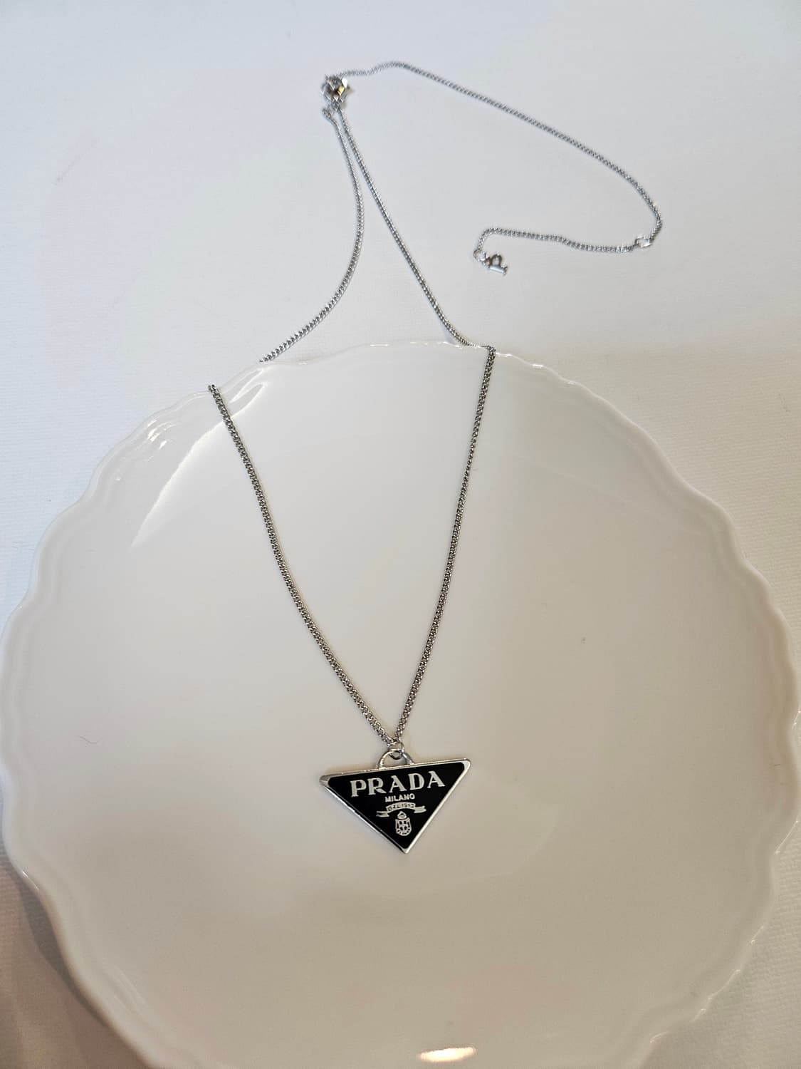 프라다 업사이클링 체인 목걸이 블랙 상품이미지3