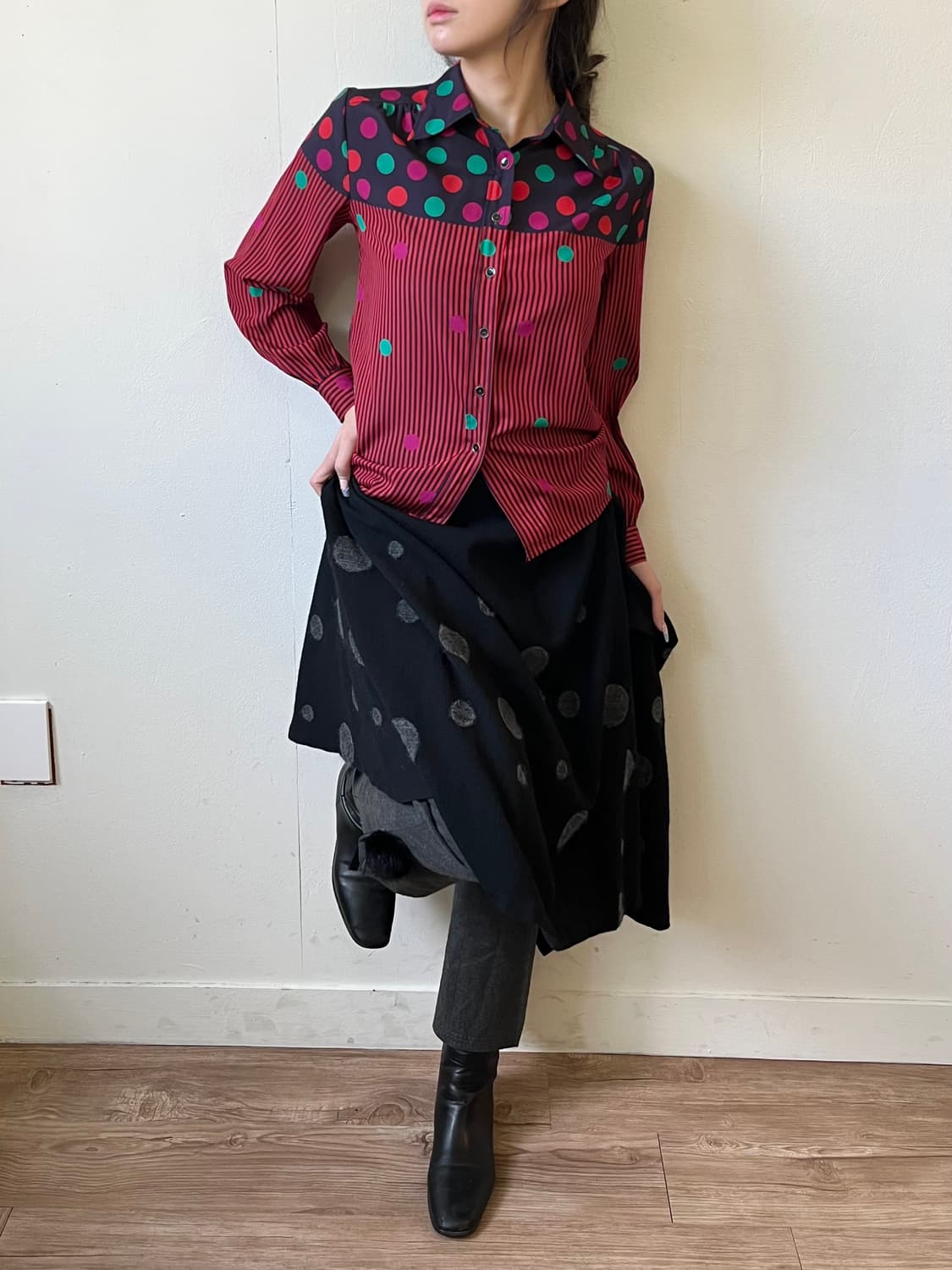 japan Vtg 아트 셔츠 상품이미지7