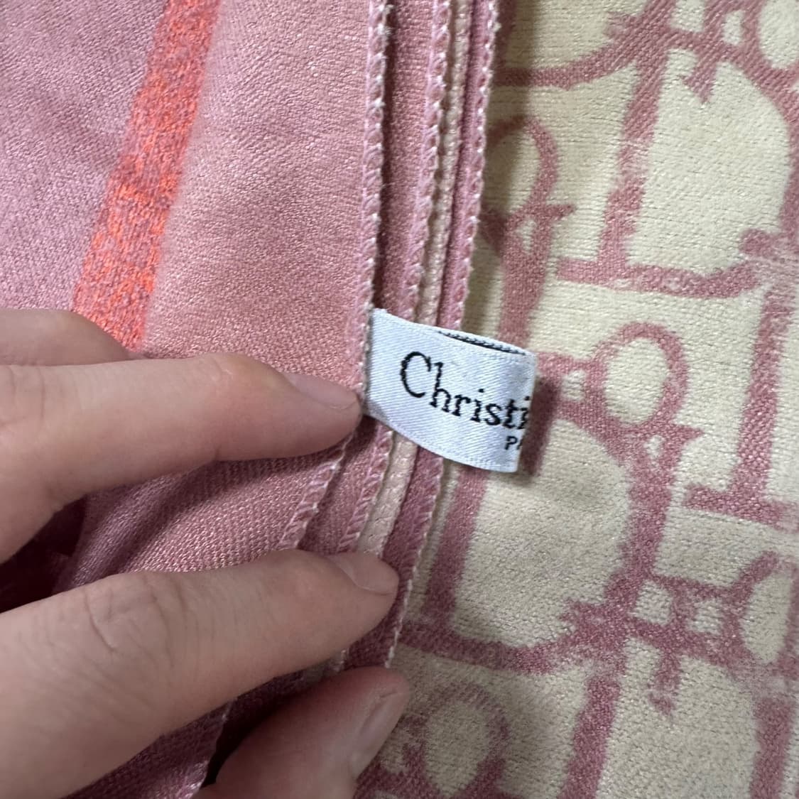 정품 디올 딸기우유 오블리크 양면 머플러 상품이미지5