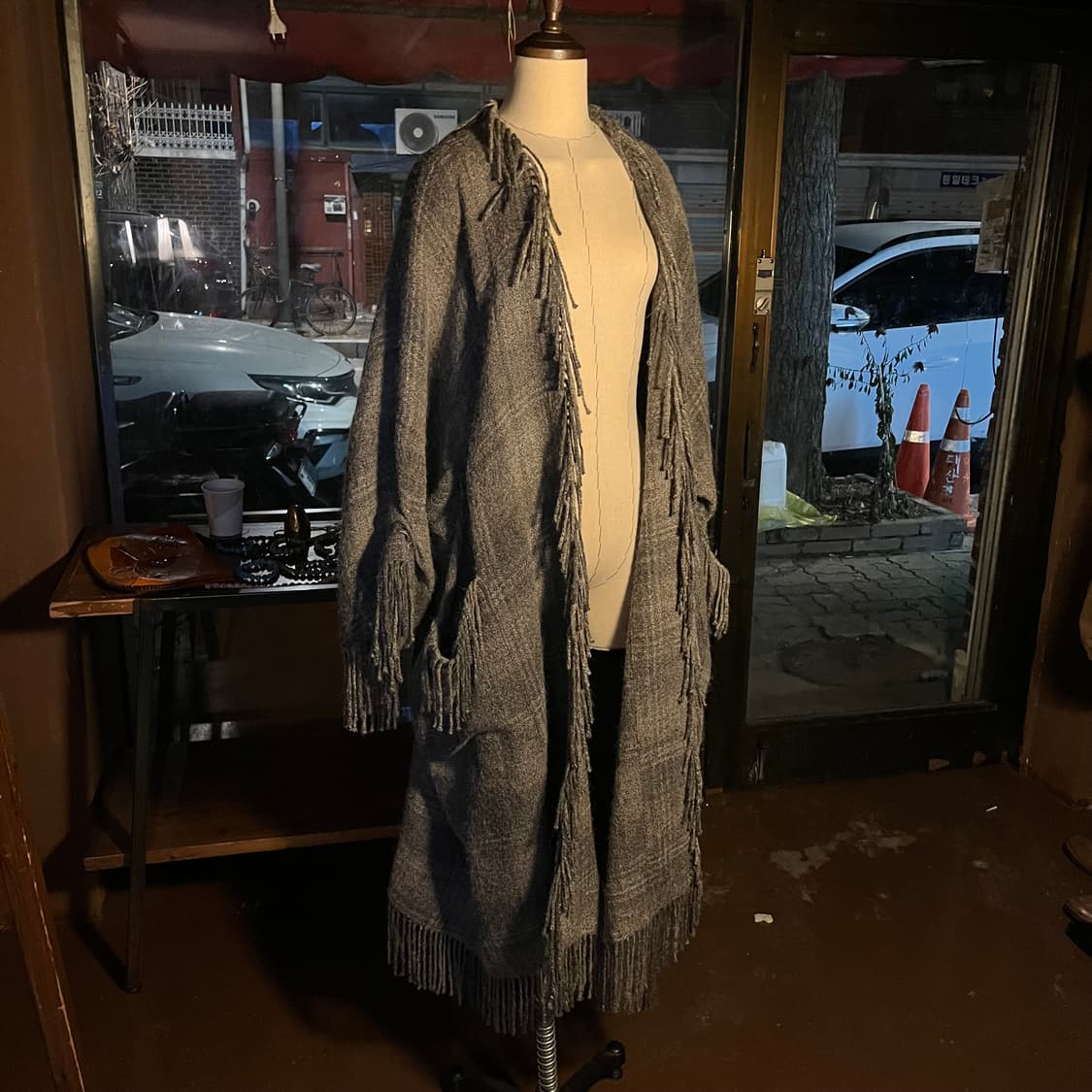 ISSEY MIYAKE Permanente 알파카 울 판초 코트 상품이미지1