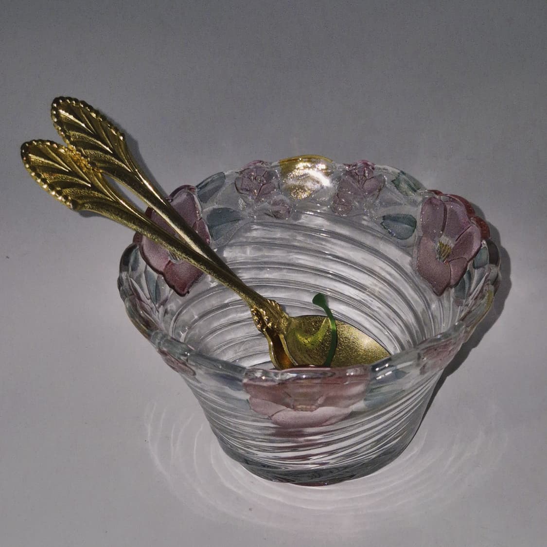 80s 오츠카 컬러 동백꽃 스윌 유리볼 1p 상품이미지6