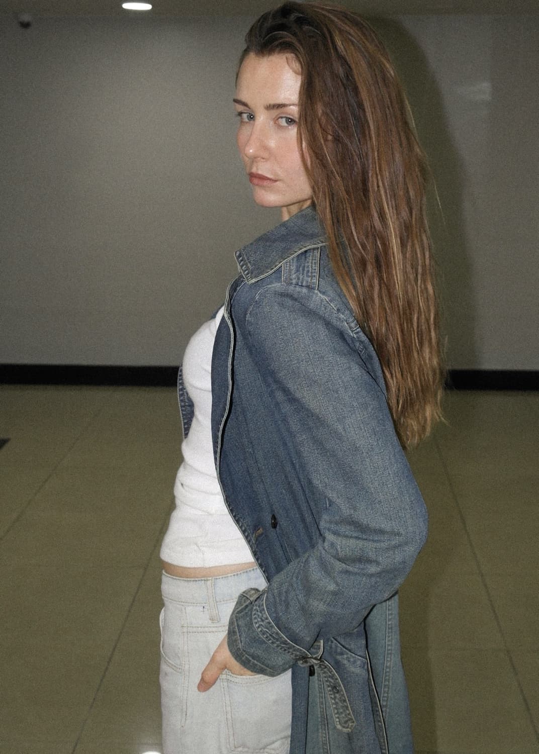 롱 데님 자켓 상품이미지6