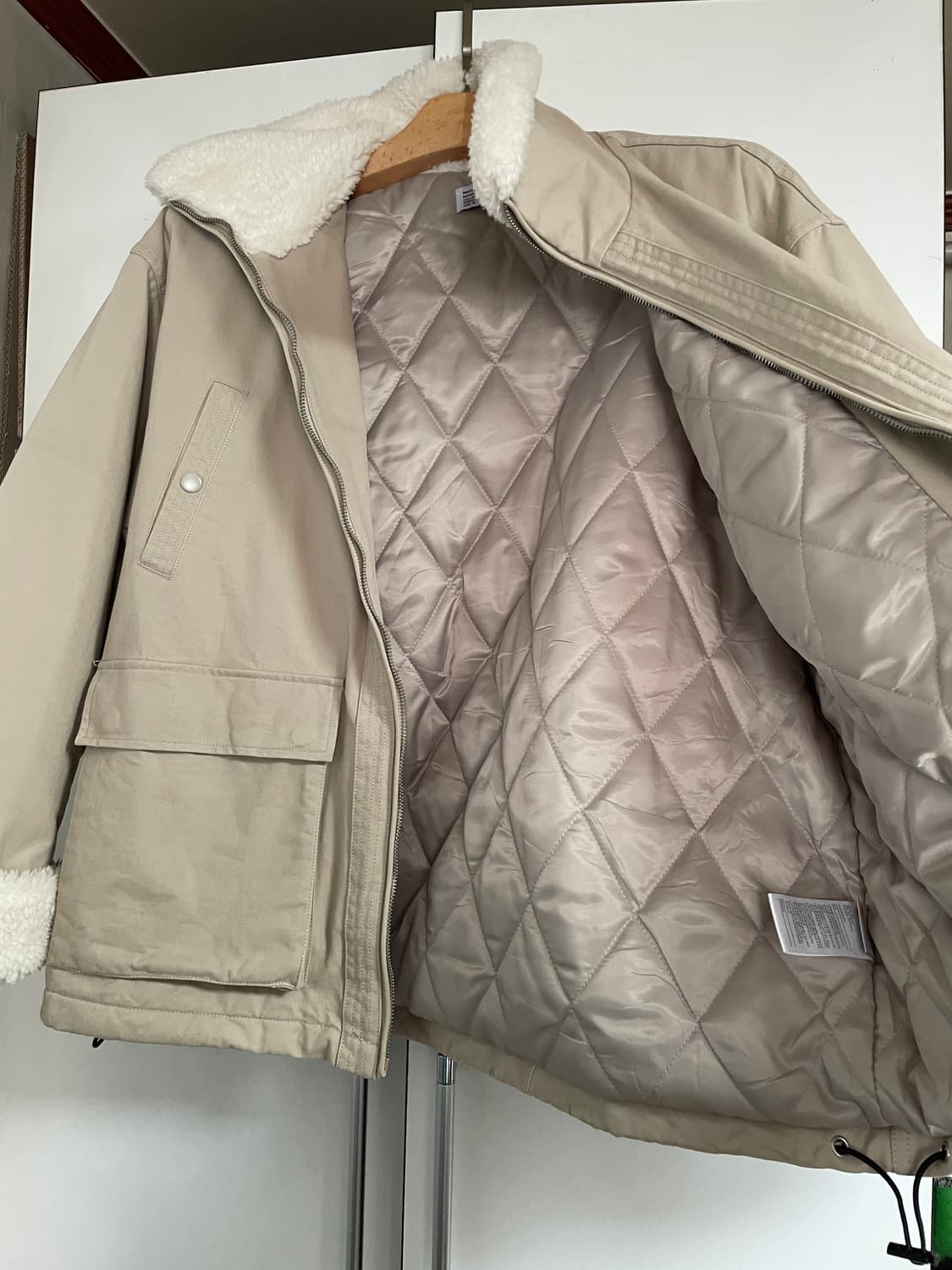 파르티멘토 3M 신슐레이트 플리스 자켓 베이지 상품이미지3