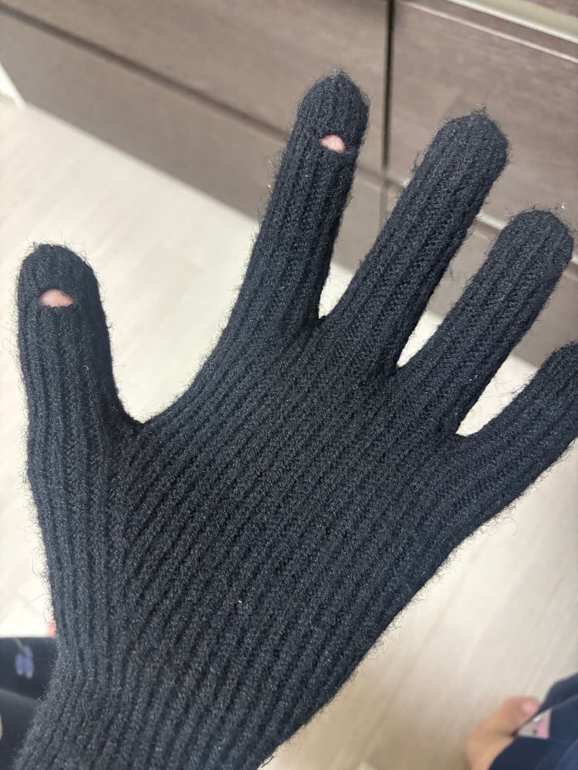 샤넬 셀린느 트리옹프 로고 장갑 상품이미지2