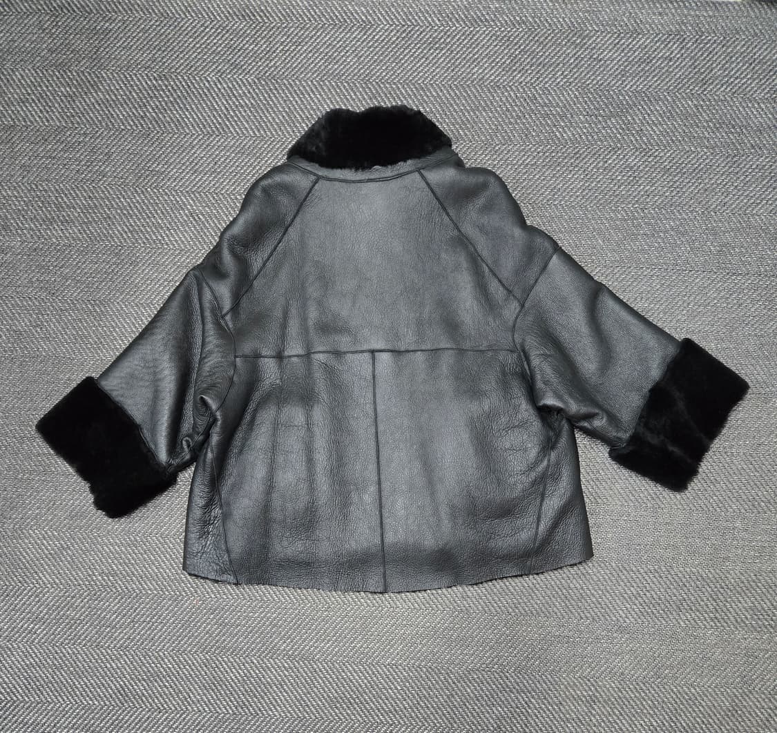 라씨엔토 천연모피 양모 무스탕 양면 숏 무스탕 코트 상품이미지2