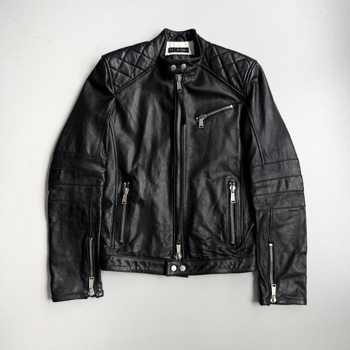 디스퀘어드 바이커 리얼레더 라이더 가죽 자켓 상품이미지2