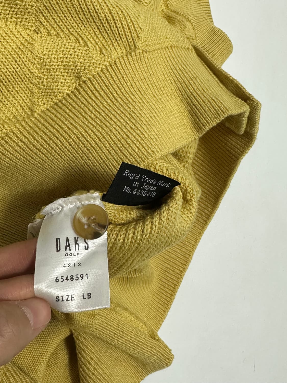 닥스 재팬 골프 아가일 니트 조끼 일본빈티지 상품이미지6