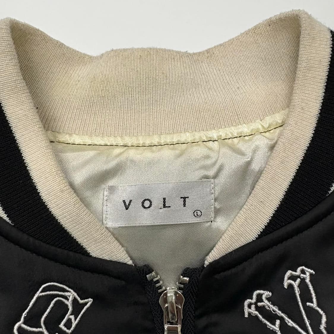 빈티지 자수 스카잔 윈드브레이커 자켓(L) 상품이미지4