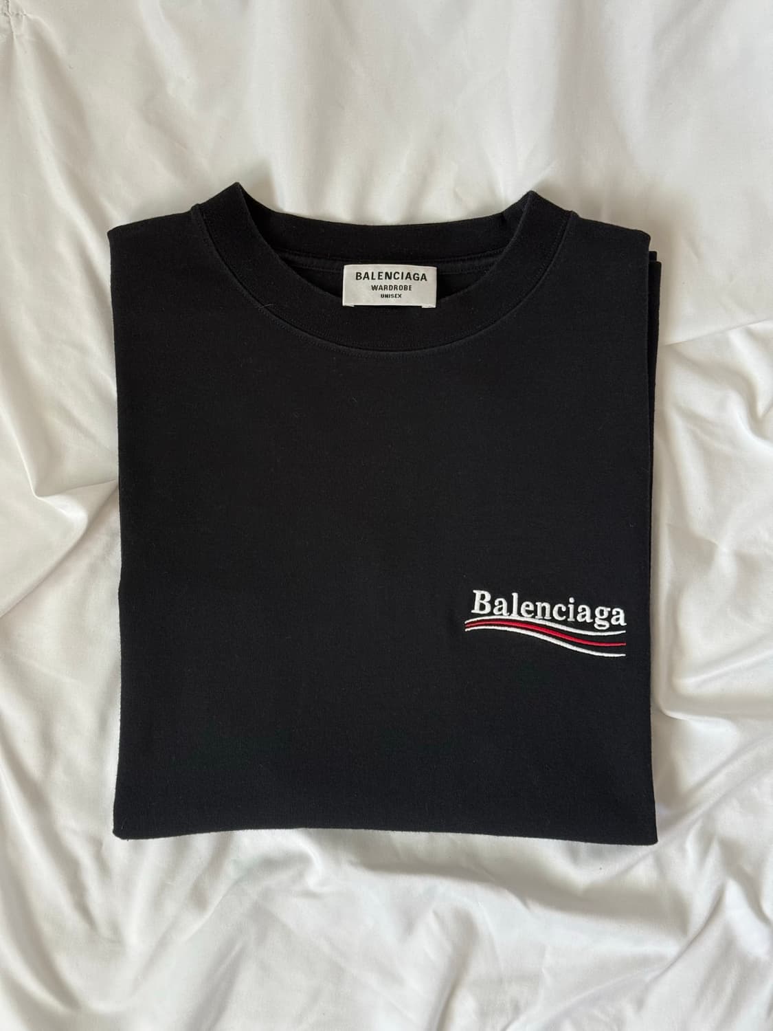 (xxs)발렌시아가 웨이브 자수 반팔 상품이미지1