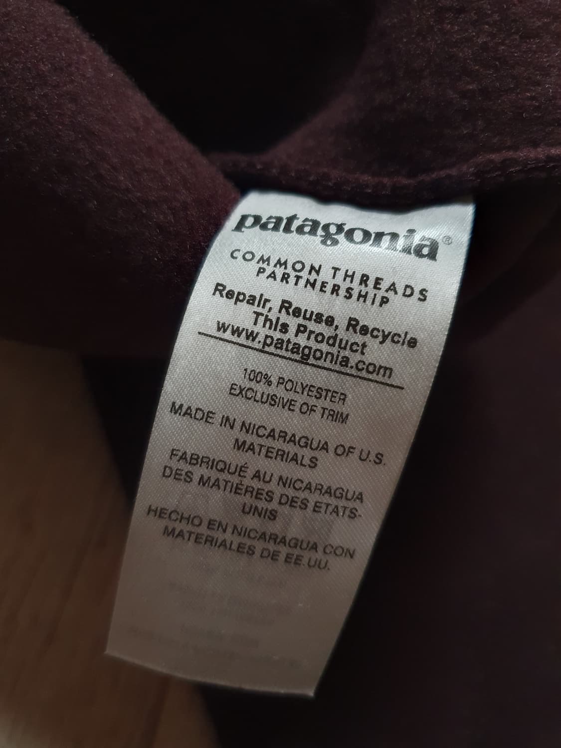 (새상품)파타고니아 신칠라 원더브라운(옵시디언 플럼) XXL 상품이미지5