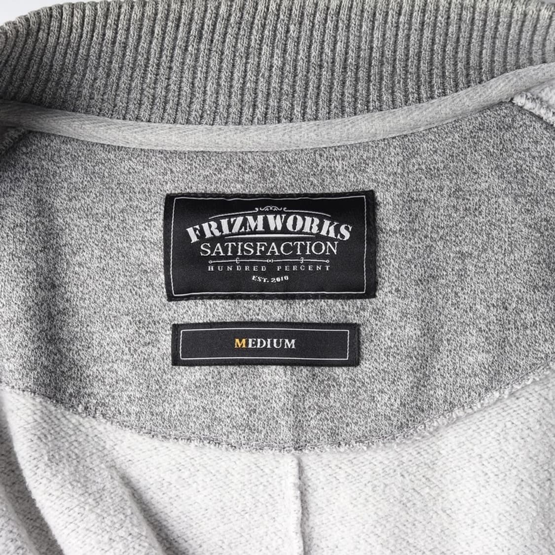 프리즘웍스 헤비웨이트 스웨트 MA-1 자켓 그레이 M 상품이미지5