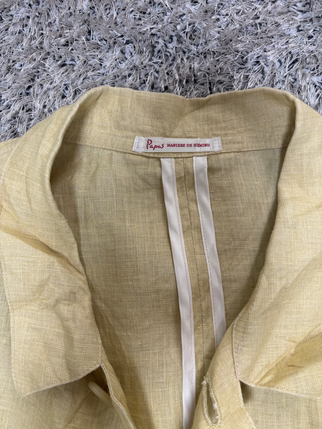 일제 PAPAS 린넨100프로 자켓 사이즈 105-110 상품이미지4