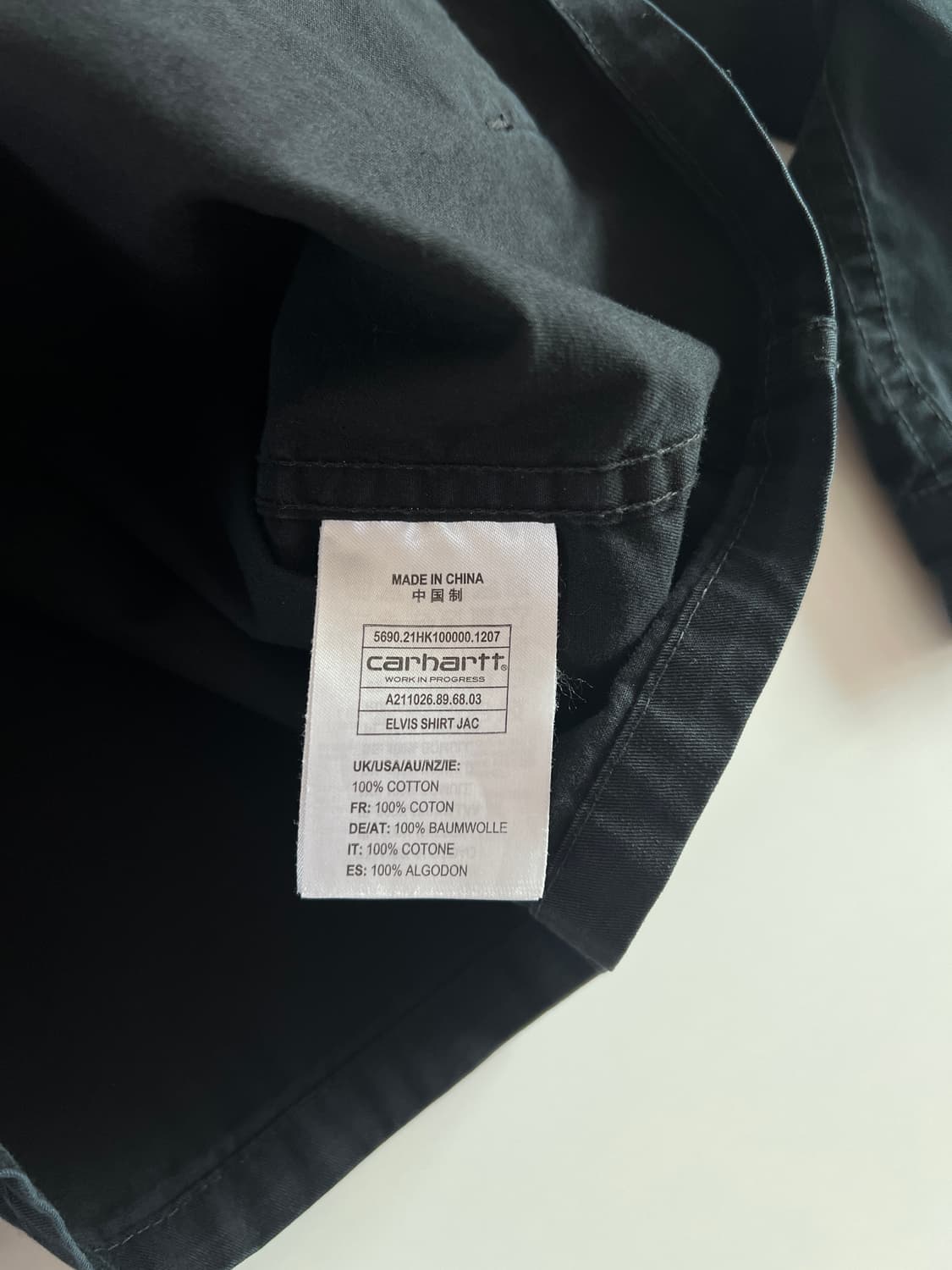 칼하트 블랙 엘비스 셔츠 자켓 L 상품이미지6