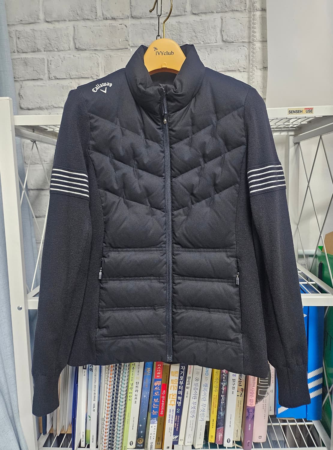 캘러웨이 여성 골프방풍니트 55 방풍자켓 니트집업 WL90 상품이미지1