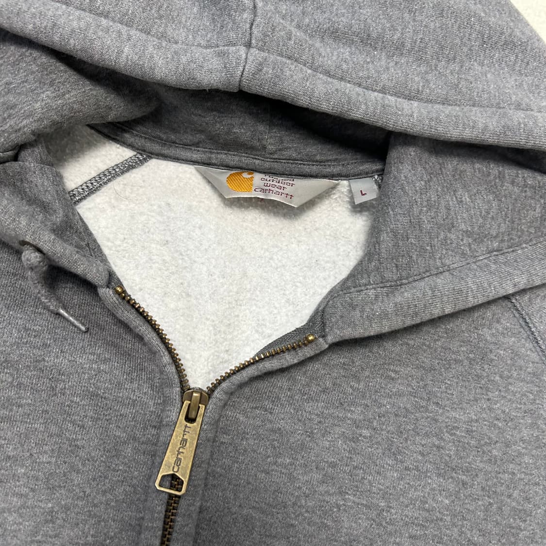 Carhartt gray hood zip-up 상품이미지5