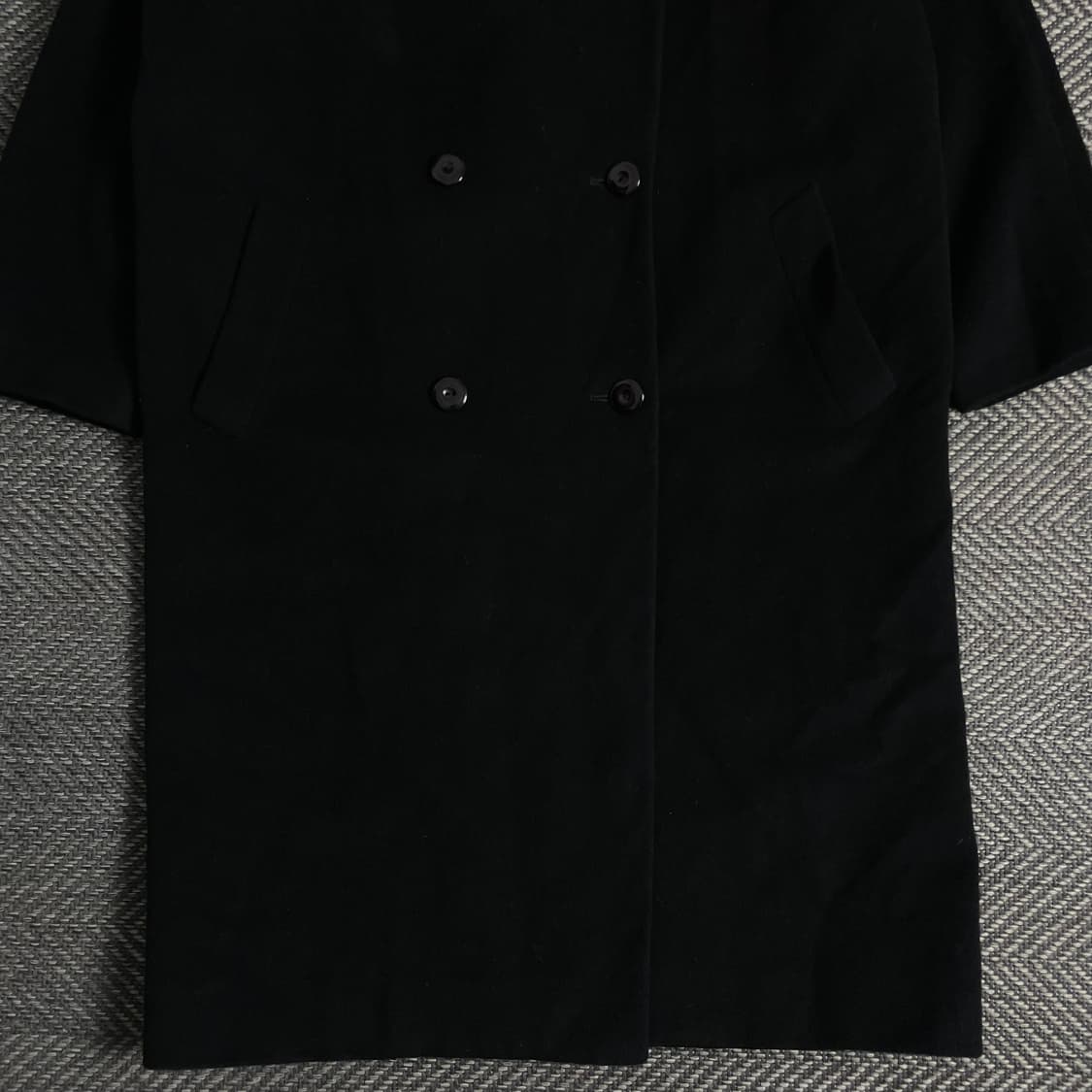 MADUSON 일본 빈티지 울 롱코트 블랙y 3636 상품이미지3