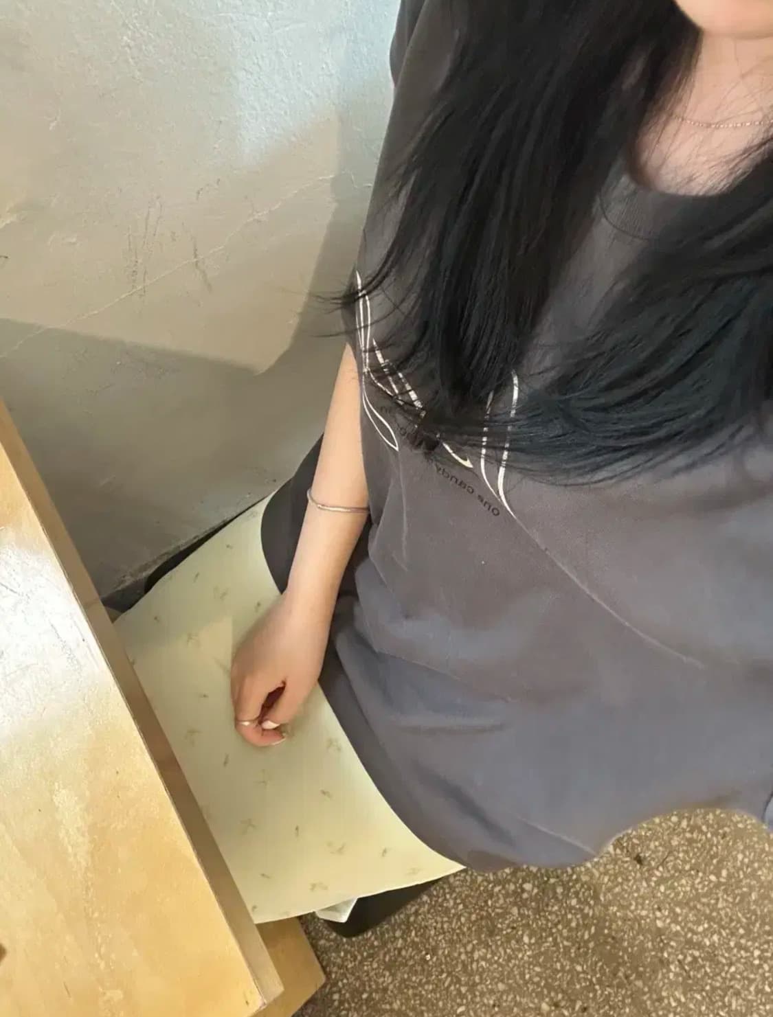헤이그 반팔 haag box t-sh 챠콜 상품이미지3