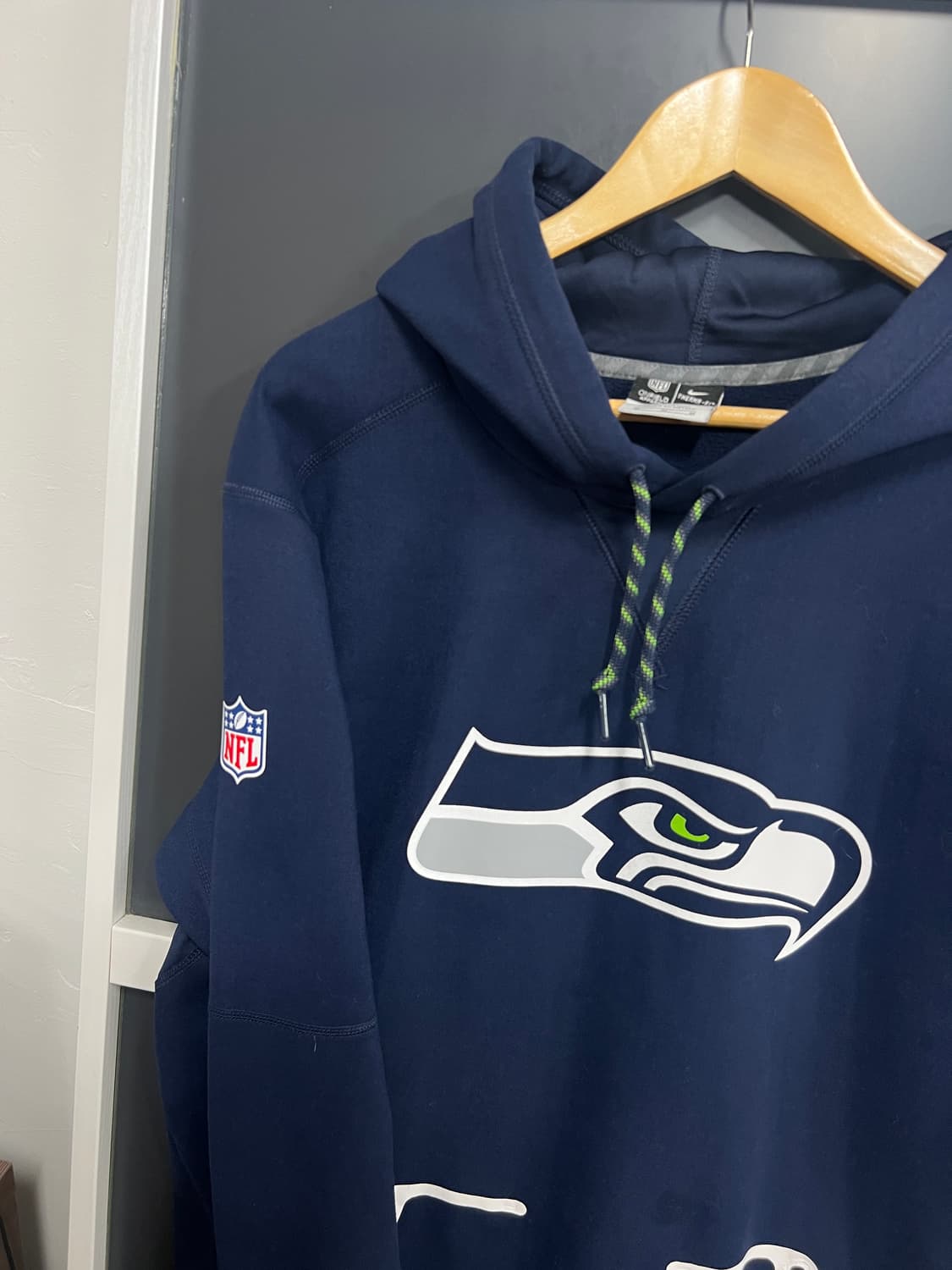 나이키 NFL 시애틀 시호크스 빅로고 풀오버 오버핏 후드티 상품이미지4
