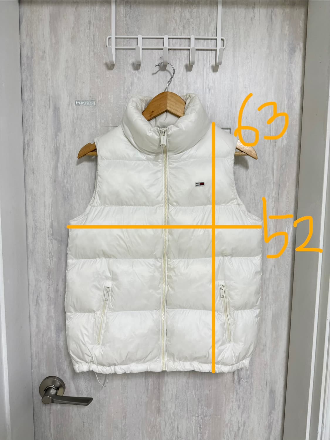 여성 S / 타미힐피거 타미진스 패딩 조끼 상품이미지2