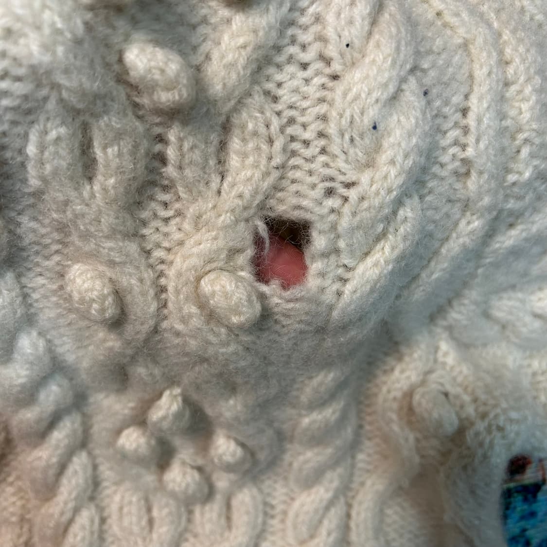 [m] 80s 이세이미야케 Hai sporting gear 캐이블 니트 상품이미지5