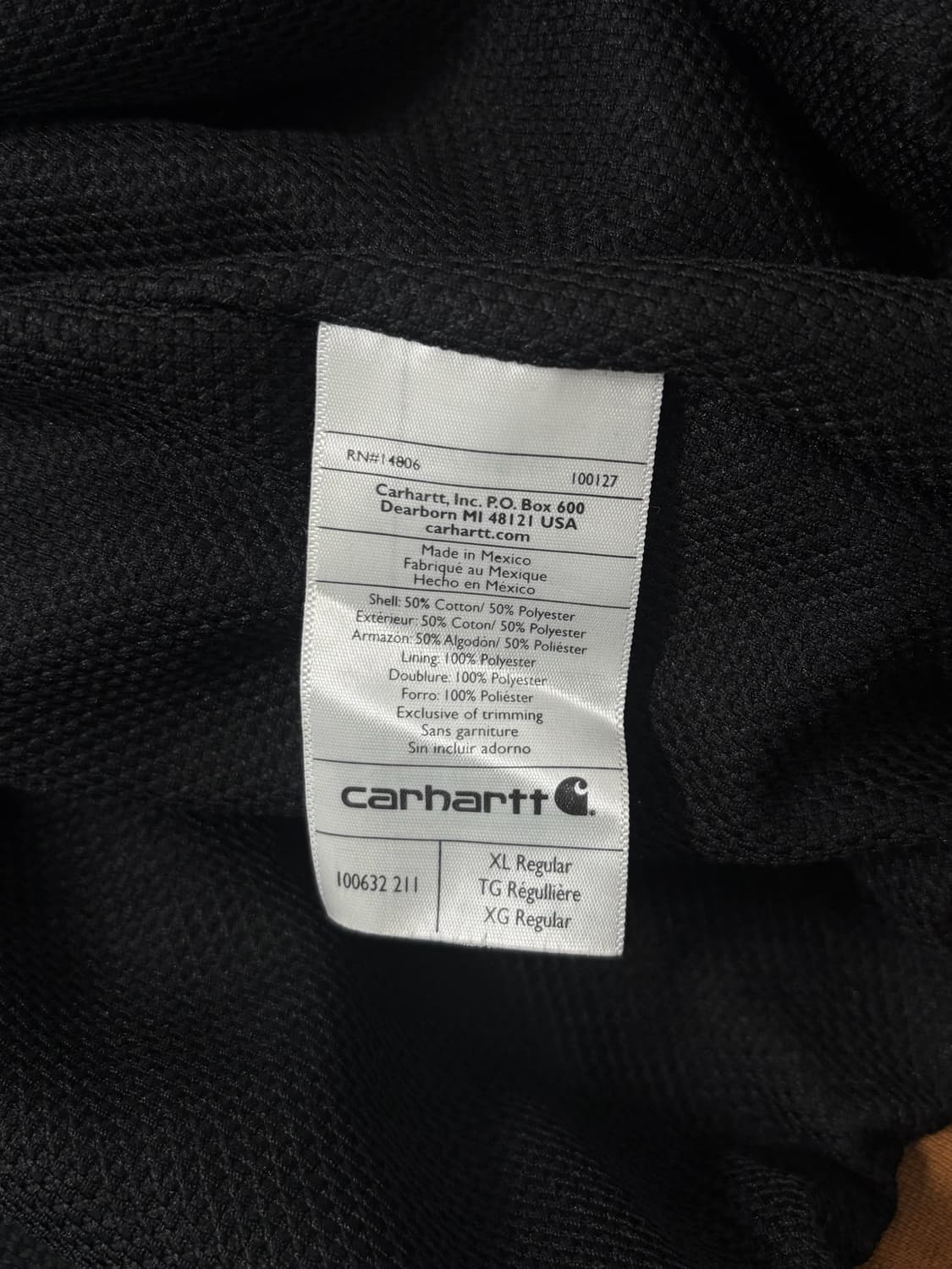 칼하트 레인디펜더 써멀 후드집업 상품이미지7