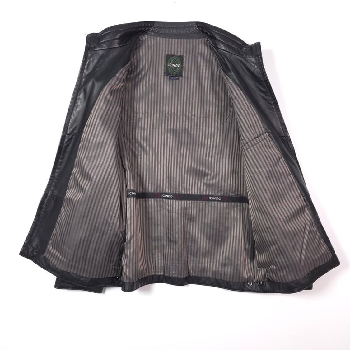 ICINOO 양가죽 미니멀 집업 자켓 XL 상품이미지5
