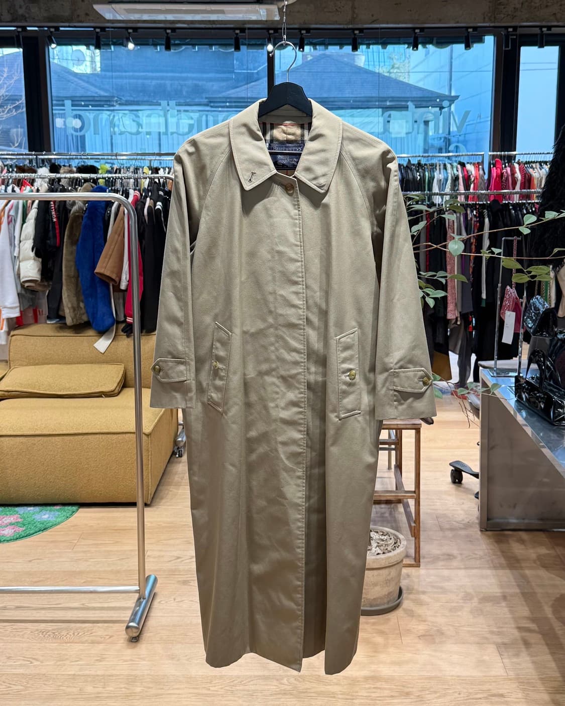 버버리 베이지 싱글 트렌치 코트 상품이미지1