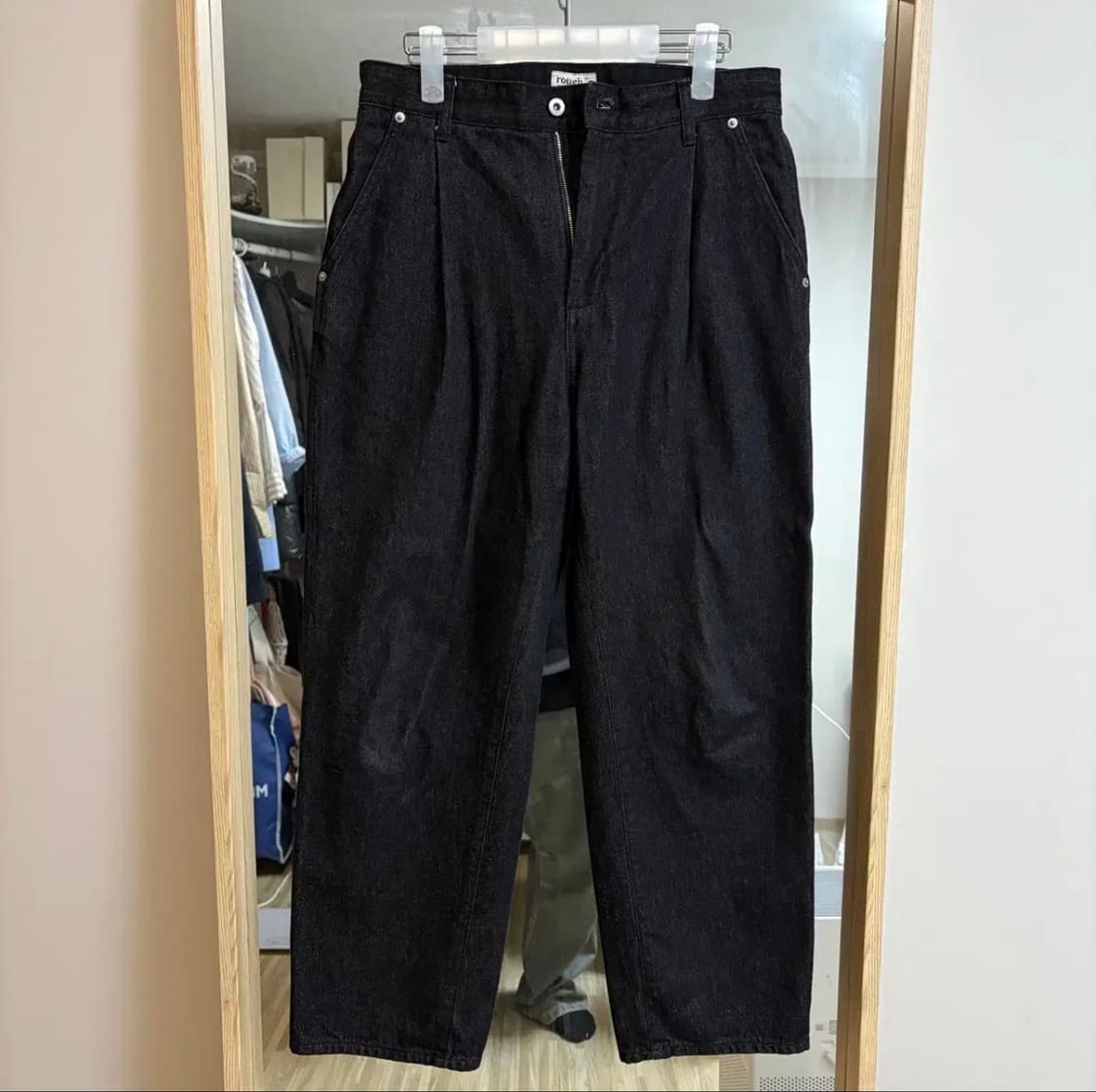 러프사이드 드레이프 데님 블랙 [1] 상품이미지2