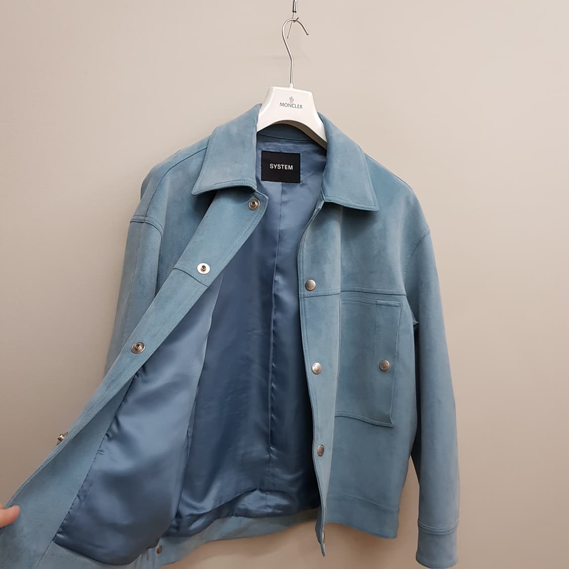 한섬 시스템 2022 스티치 포켓 점퍼 100사이즈 상품이미지7