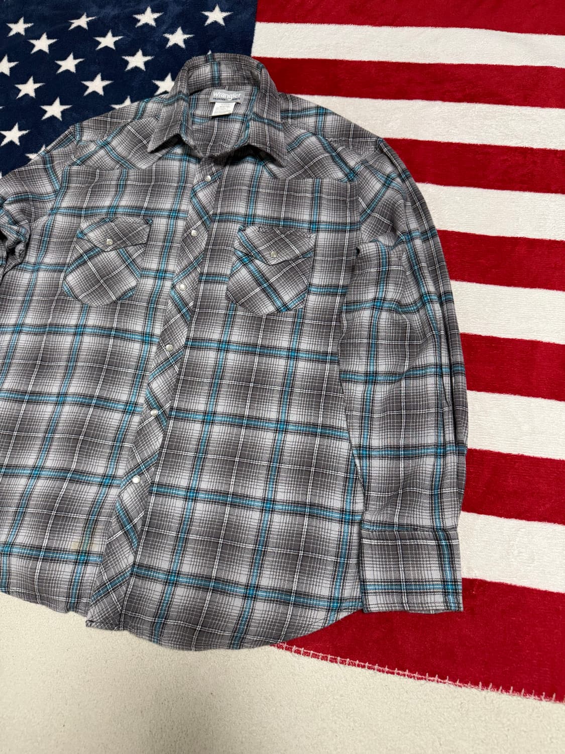 랭글러웨스턴셔츠 Wrangler westernshirt 플란넬셔츠 빈티지 상품이미지3