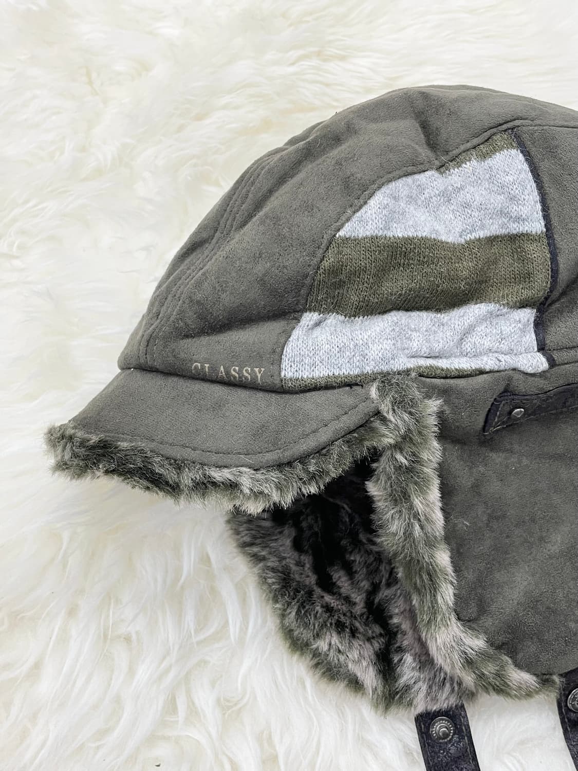 카키 니팅 트루퍼햇  상품이미지8