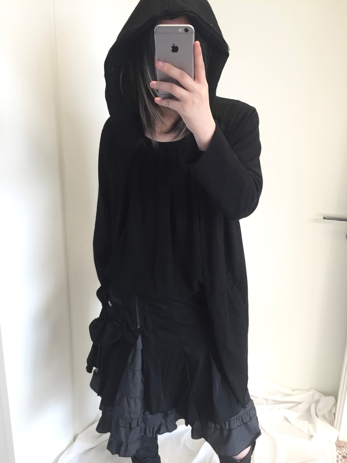 Witch unbalanced hoodie Outer 상품이미지3