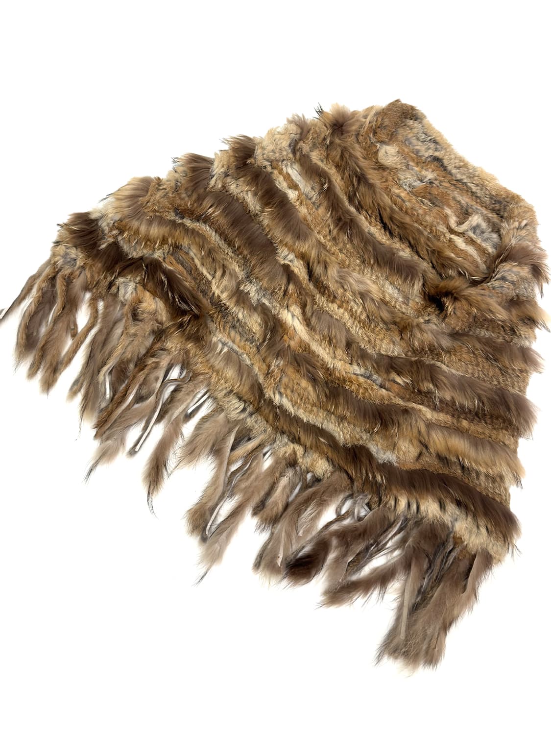 Vintage Rabbit Fur Fringe Pancho/ Os 상품이미지3