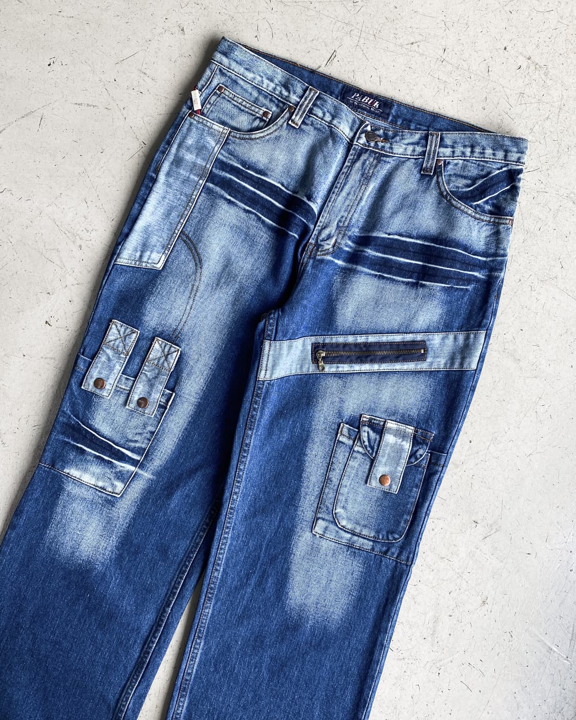 파북 Y2K 엔지니어드 워싱 데님 팬츠 상품이미지4