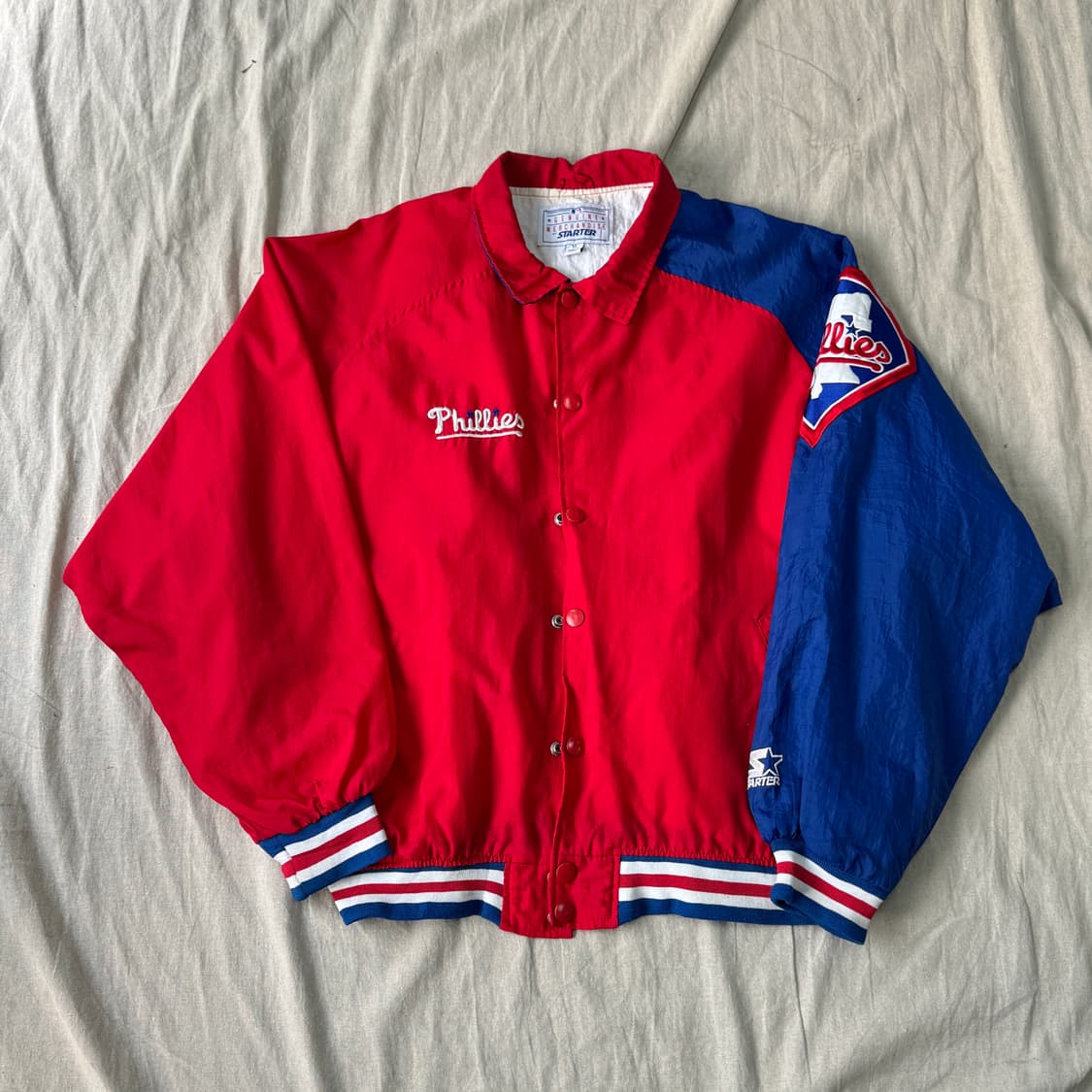 스타터 90s 필라델피아 MLB 나일론 자켓 XL 상품이미지1
