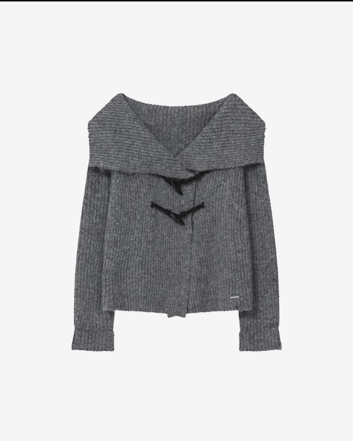 미세키서울 Toggle knit cardigan CHARCOAL 상품이미지2