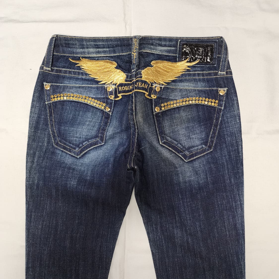 Robin's Jean Y2k USA 자수 이태리 원단 데님팬츠 상품이미지4