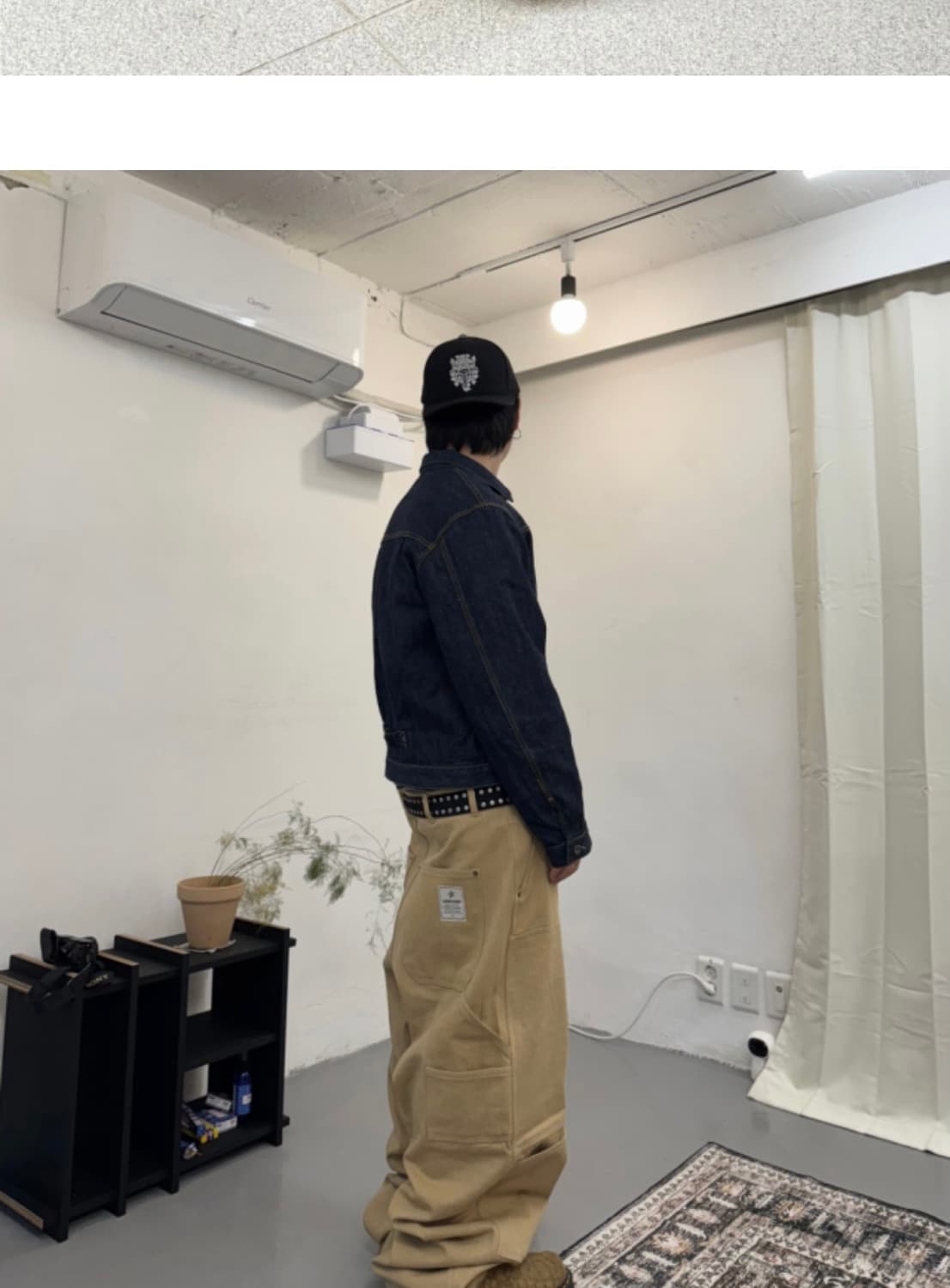 아오이로 커티드 더블니 팬츠 상품이미지1