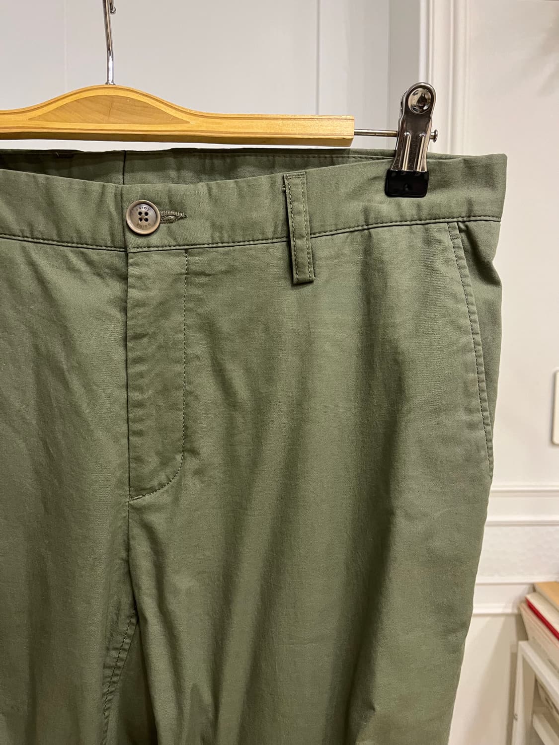 지지오투 카키 코튼 팬츠 상품이미지2