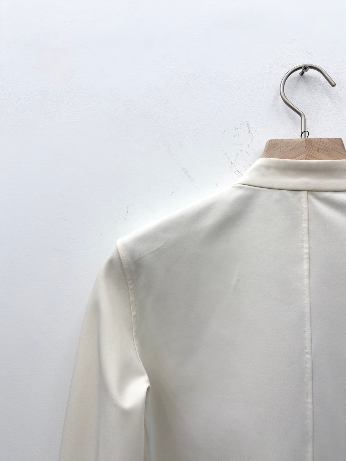 WHITE CHINA COLLAR DOUBLE LAYER JACKET 상품이미지6