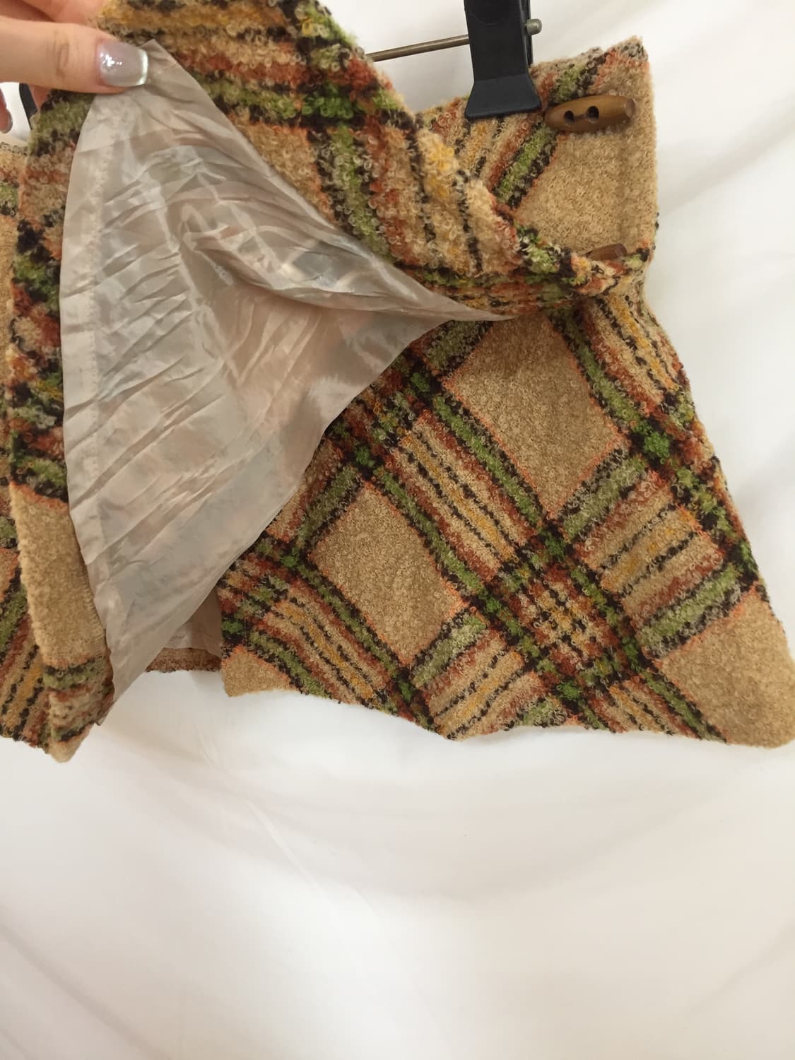 떡볶이 체크 스커트 상품이미지3