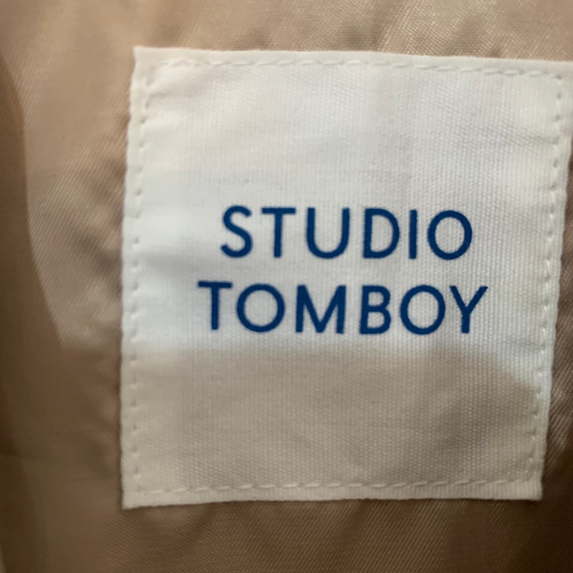 스튜디오톰보이 페이크 레더 블루종 봄버 가죽 자켓 상품이미지6