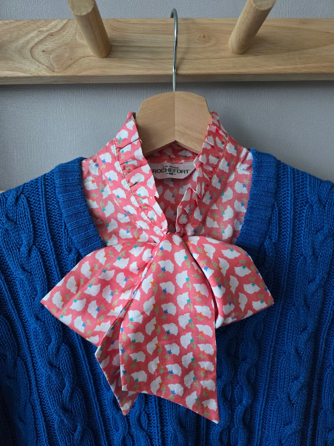 프랑스 LA MODE ROCHEFORT 빈티지 블라우스 상품이미지1