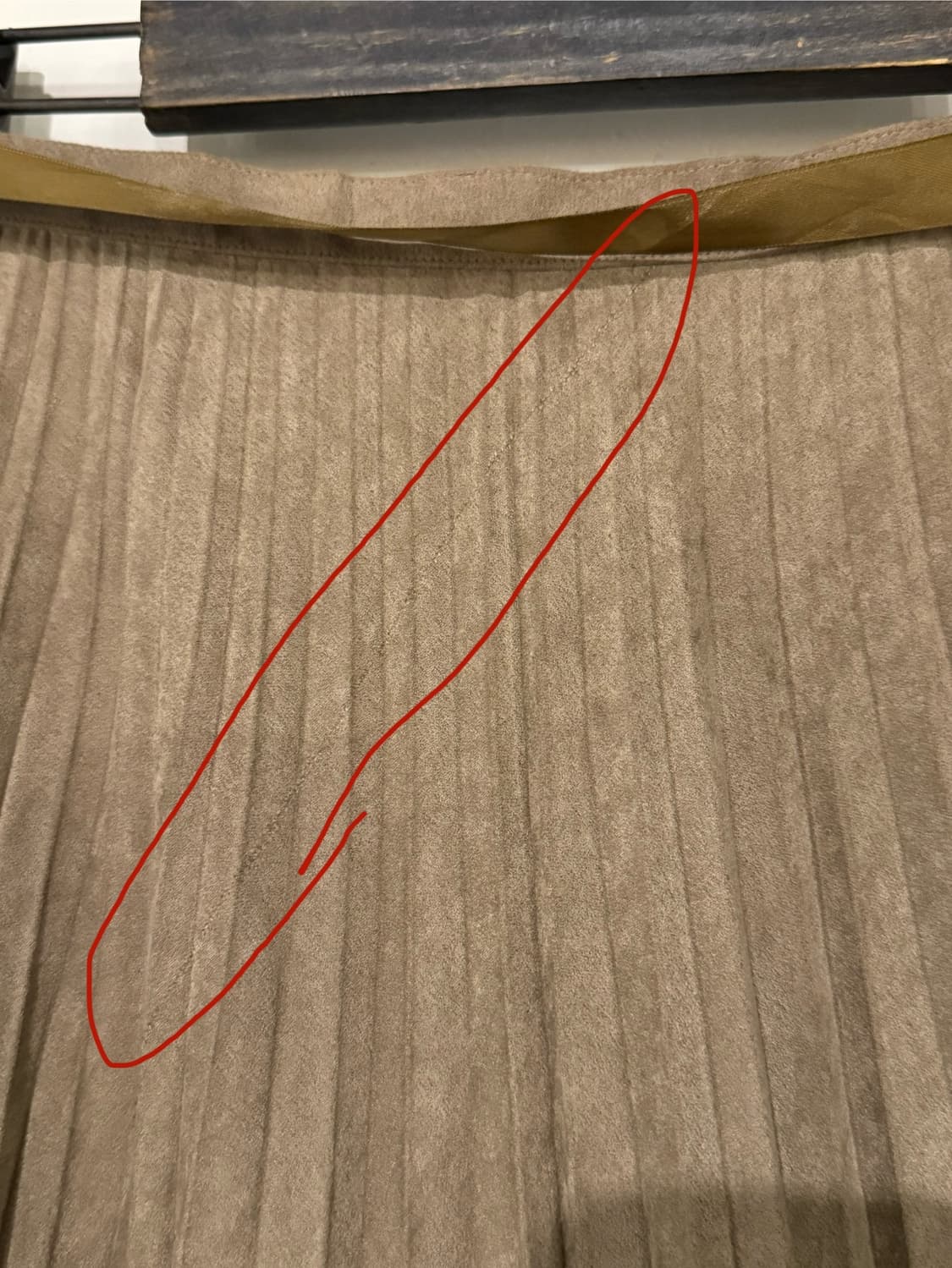 스웨이드 플리츠 스커트 상품이미지6