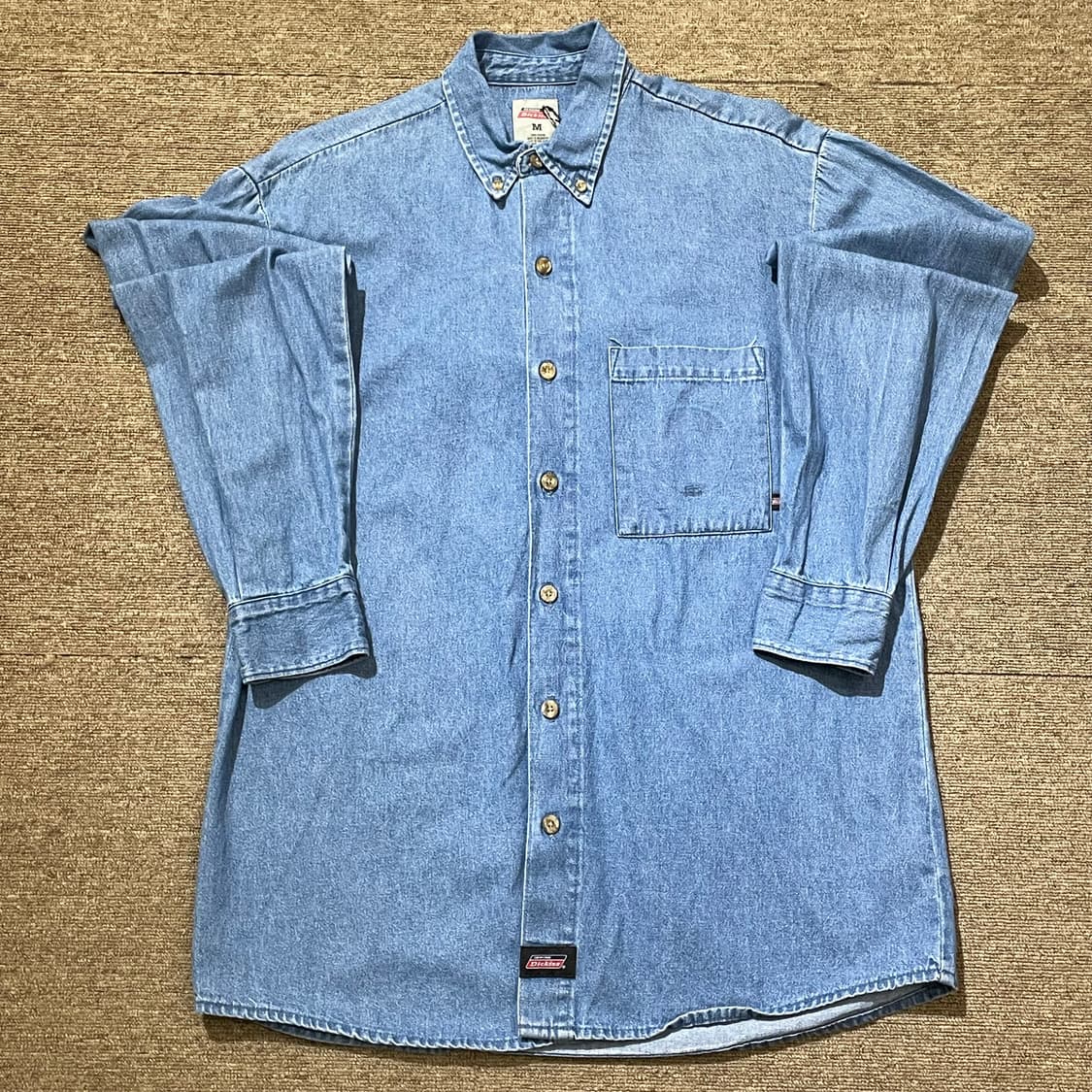 (M) Dickies 디키즈 코튼 데님 셔츠 상품이미지3