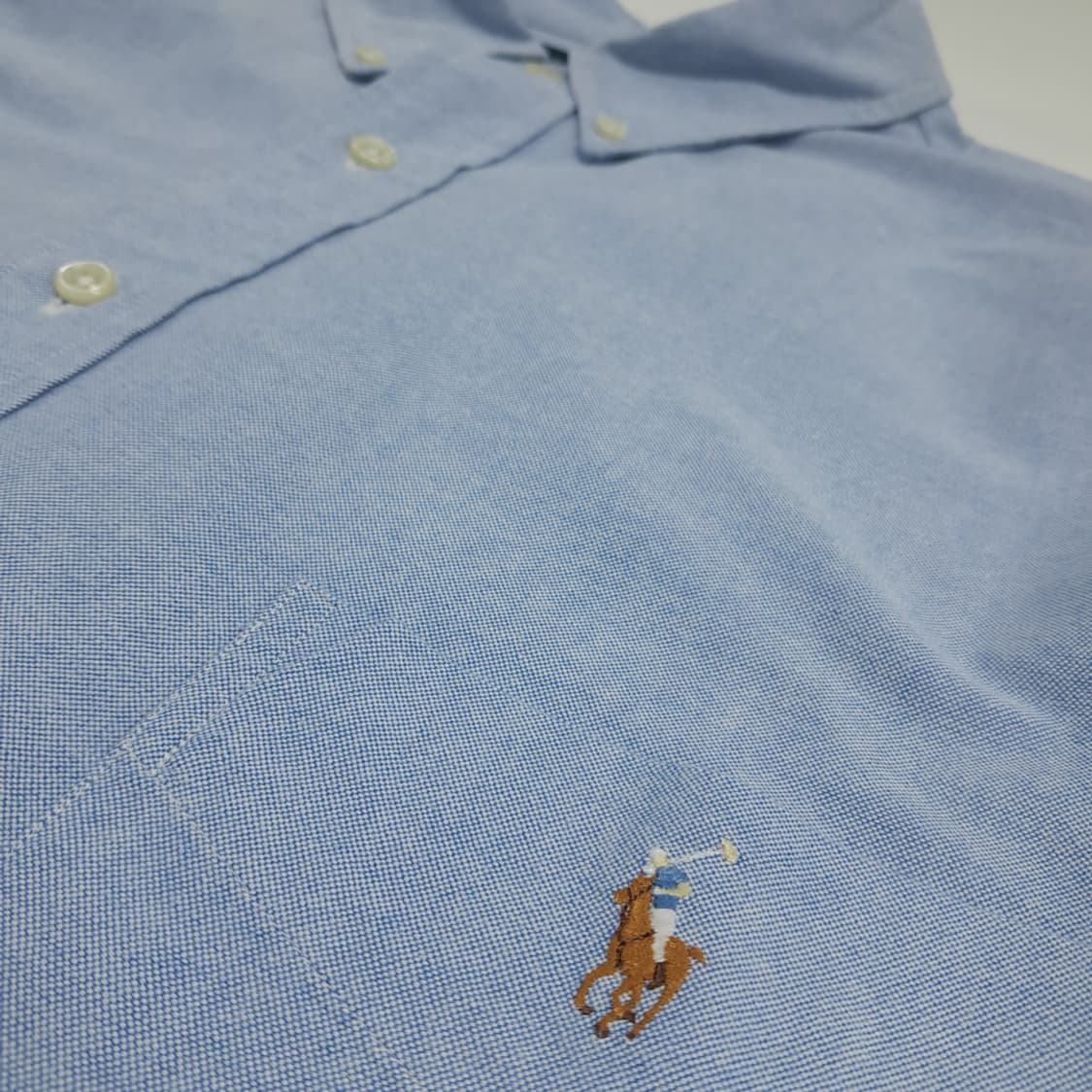 CN658 2XLT 폴로 랄프로렌 클래식블루 긴팔 셔츠 남방 상품이미지5